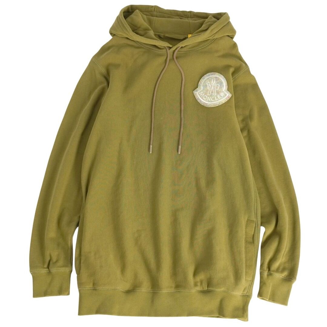 Moncler Hoodie 2021 Sweatshirt Long Sleeve Cotton Top Men's S Khaki Used MOLO-0