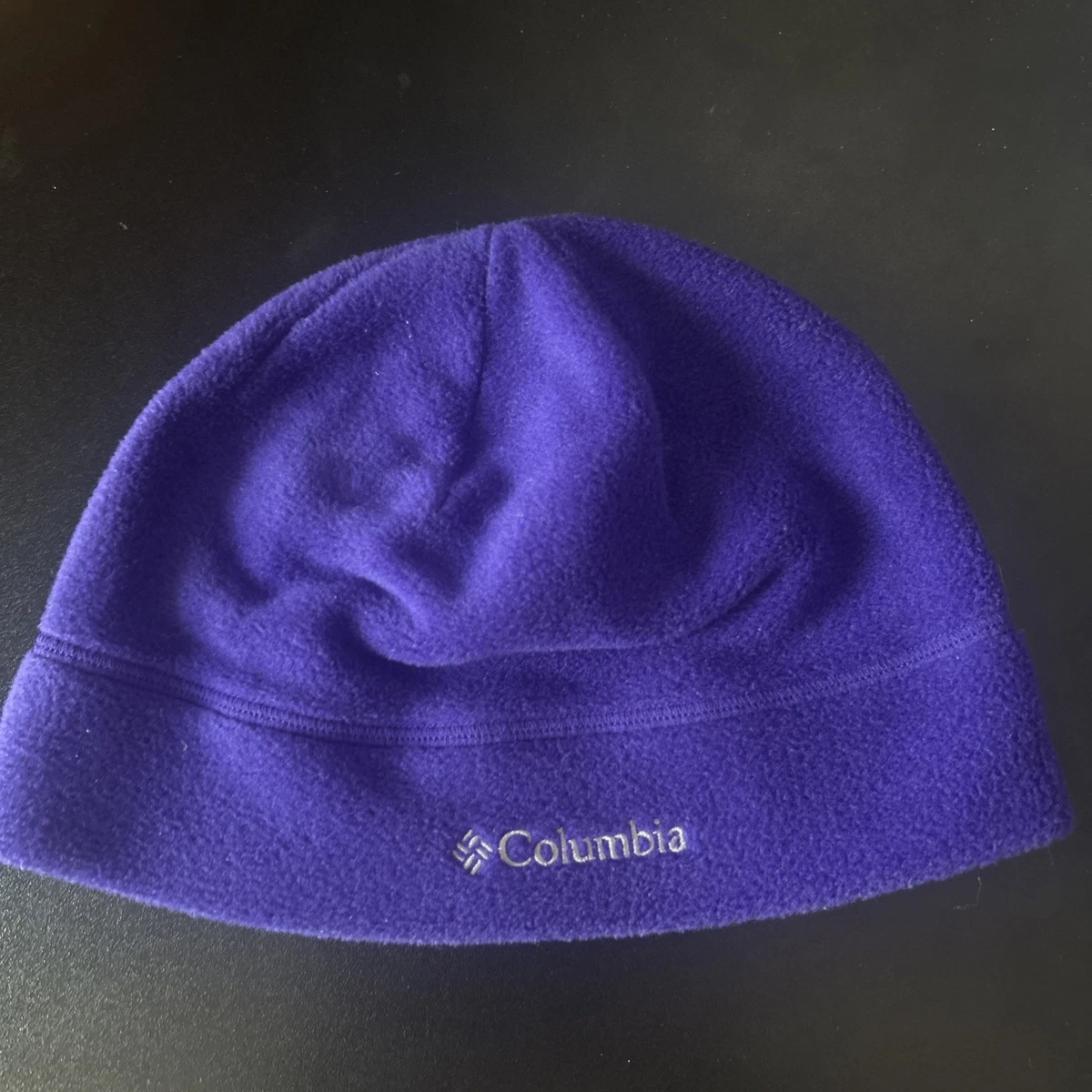 Columbia OS Hat Purple Boundless Days Cable Knit Pom Beanie in dark purple NWT Women main image 4