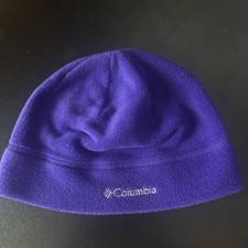 Columbia Hat Beanie Winter Hat Cap Youth S/M Purple Logo Casual
