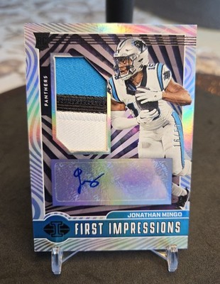 2023 Panini Illusions RC Jonathan Mingo First Impressions 16/50 3 Color Patch 