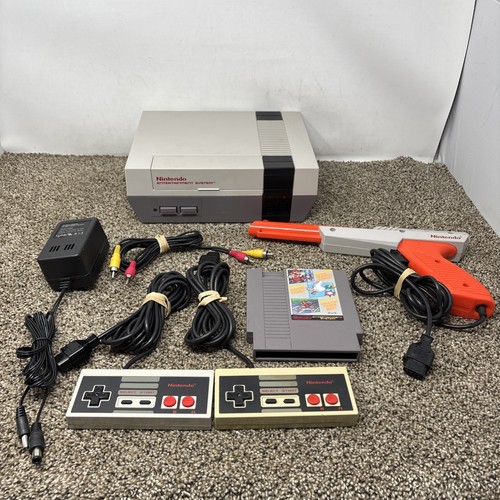 1985 Original NES Nintendo System Console + New 72 Pin Authentic Tested Bundle - Picture 1 of 11