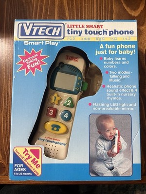 New! Vintage VTech Little Smart TINY TOUCH PLUS Phone - Deadstock