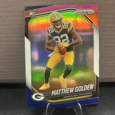 2025 Panini Prizm Matthew Golden RC #326 Packers Red White & Blue Prizm