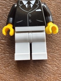 Lego Bank Secretary Minifigure #twn252a Suit w/Pockets Set #10251 Brick Bank