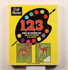 Vintage 1971 Craft Master 1,2,3 Paint by Number Kit "The Yearlings"