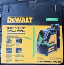 DEWALT DW088CG Cross-Line Laser Level - Black/Green/Yellow