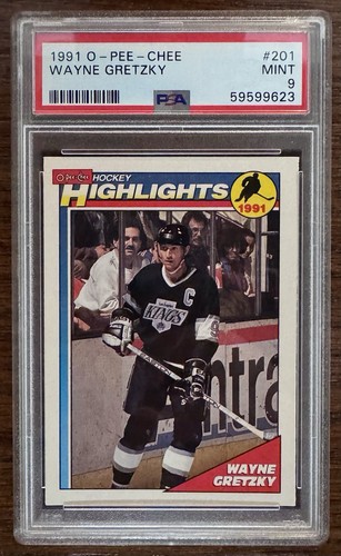 1991 O-PEE-CHEE OPC Wayne Gretzky Highlights #201 PSA 9 MINT