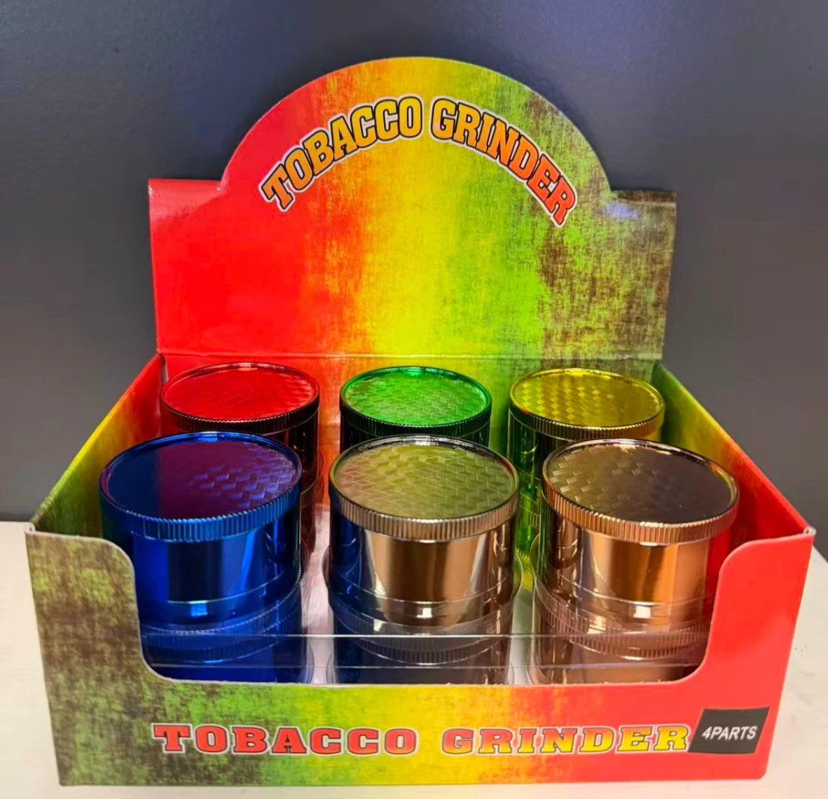 12 PACK 2" Aluminum Shiny Grinder 4 PC Tobacco Herb Spice Crusher Square Graphic
Opens in a new wind