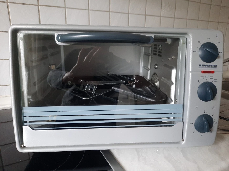 Severin Mini Backofen mit Umluft silberfarben B 43/H28/T36