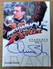 Stargate SG-1 Season 5 WXA3 Christian Bocher Wormhole X-Treme Autograph