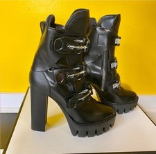 DSQUARED2 Abrasivato Nero Ankle Boots with receipt packaging Size EU 39 RARE