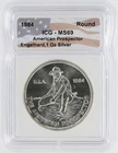 1984 Engelhard American Prospector Silver Eagle ICG MS69 S$1 Silver Round