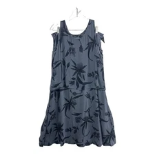 Jone New York, Two Piece Top and Skirt Set, Blue Floral Size 14, Preowned