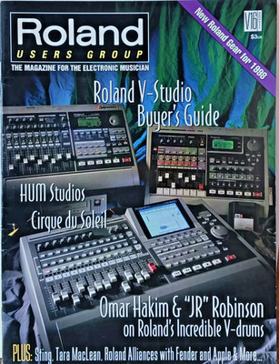 ROLAND USERS GROUP Magazine 1998 V-Studio JX-305 SP-808 V-drums SPD-20 MC-505...