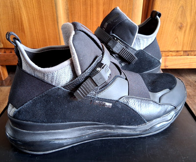 RARE Alexander McQueen X PUMA Bubble Runner Sneaker Shoe Black Size 10.5