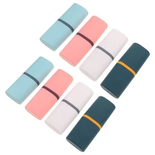  8 Pcs Tooth Brush Holder with Cover Portable Travel Toothbrush Container