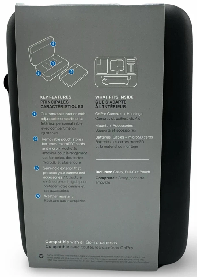 New - GoPro Casey Semi Hard Camera Molded Case with Removable Pouch - Black - Image 2 of 4