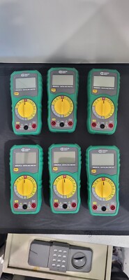 LOT 6x Commercial Electric MS8301A Digital Multimeter Manual Ranging  NOT TESTED