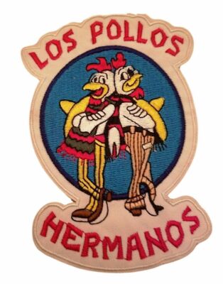 Breaking Bad Los Pollos Hermanos Logo 5'' Tall Embroidered Iron on Patch