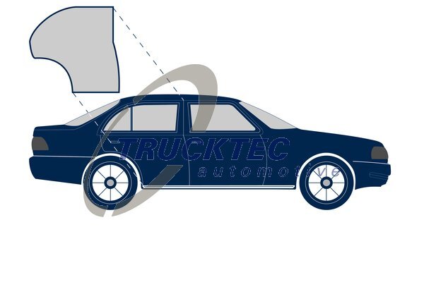 Trucktec Door Seal Gasket – Rear Right For Mercedes /8 W114 W115 – OEM Spec A1157301478