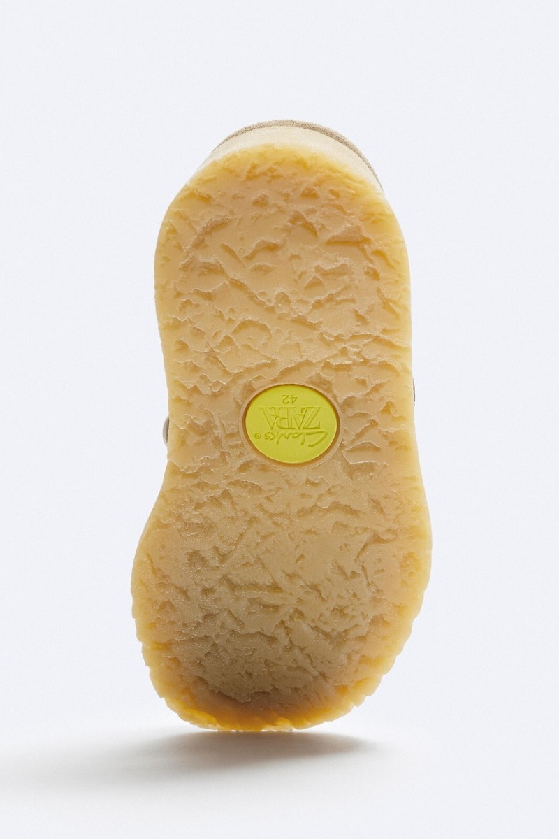 【完売品】 Clarks ZARAレザーミュール 27.5㎝ EU43 ワラビー ZARA X CLARKS® 100% LEATHER LOAFERS MULES BEIGE LIMITED US10