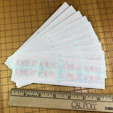 10 Mrs Grossmans Baby Girl Stickers Words Phrases Pink Letters Shower Newborn 