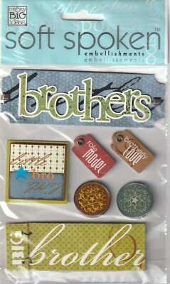 MAMBI Soft Spoken by Renee 3D Stickers BROTHER Theme 94327 Fast FREE Ship!