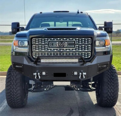 For 2015-2019 GMC Sierra 2500/3500 HD GMT K2XX Steel Front Bumper