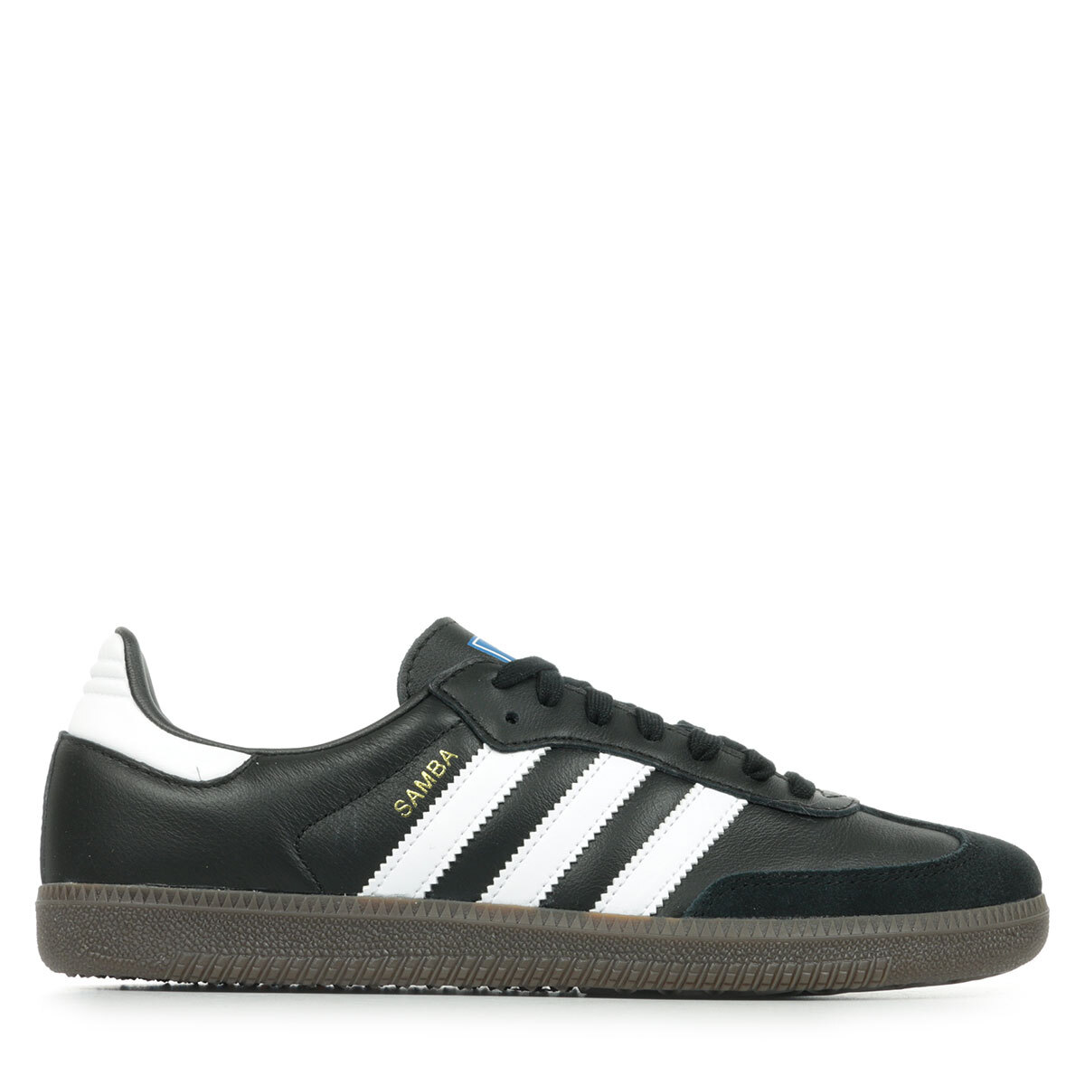 Chaussures Baskets adidas unisexe Samba Og Noir Noire Cuir Lacets