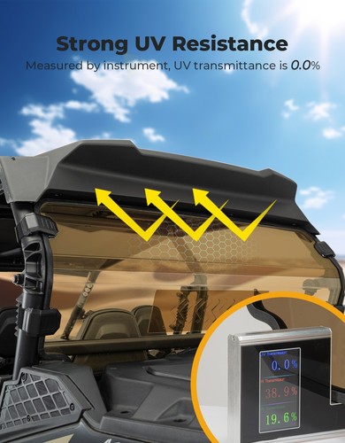 Tinted Rear Windshield for 2023-2025 CFMOTO ZForce 950 Sport Trail / 800 Trail - Picture 4 of 10