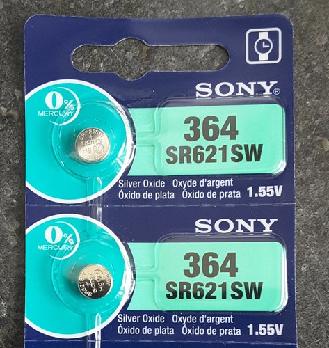 Compatibile Seiko Batterie Per Orologio SR621SW (364) - Set Di 2 - Foto 12