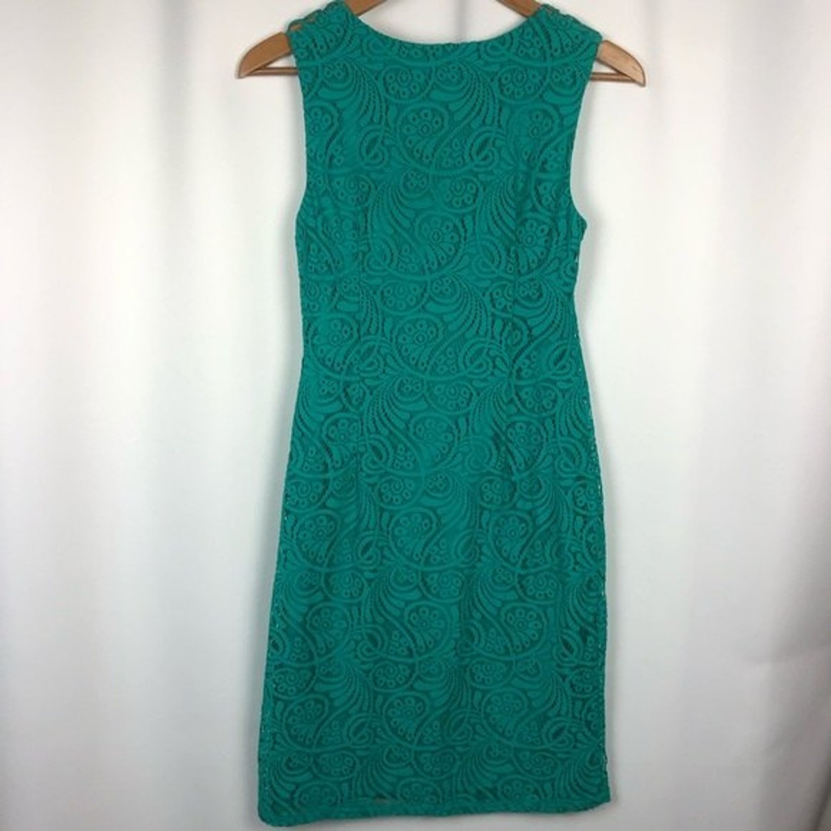 Eliza J High Neck Teal Lace Sleeveless Sheath Dress - Size 2 | eBay Eliza J High Neck Teal Lace Sleeveless Sheath Dress - Size 2 | eBay