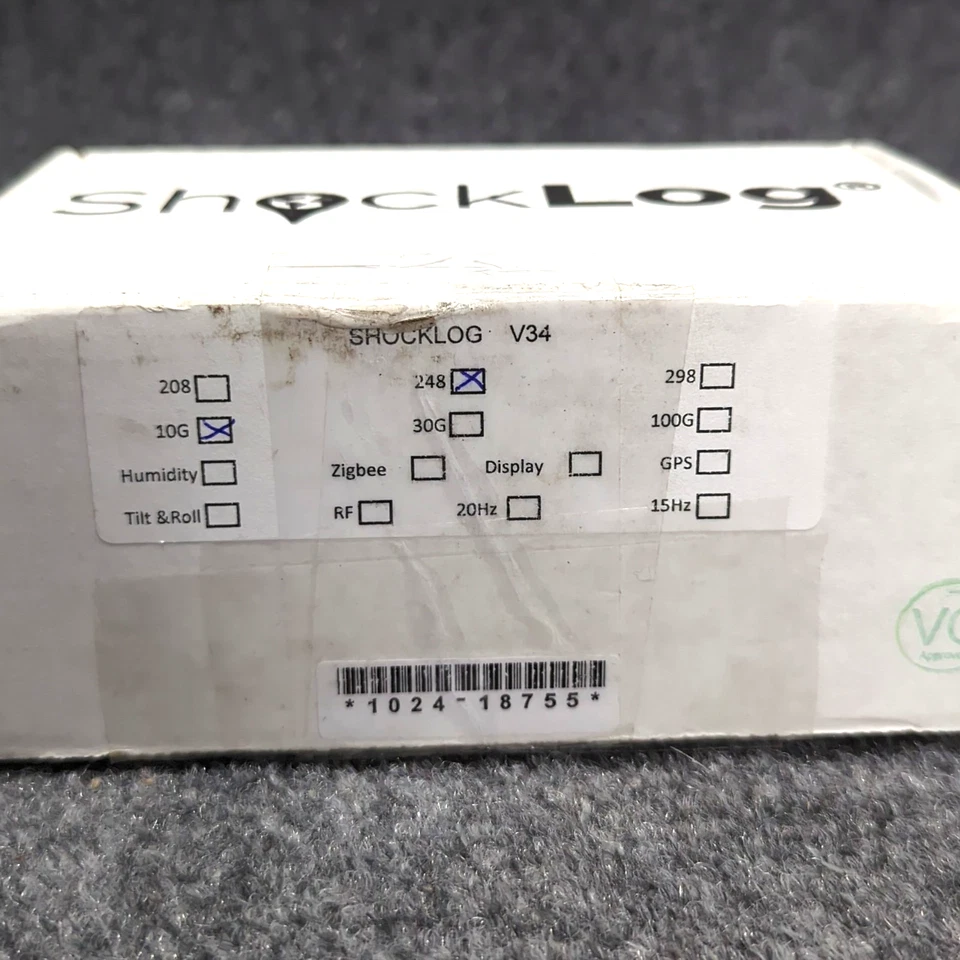 SPOTSEE SHOCKLOG 248 Impact Recorder & Data Logger: Temperature, 10G, 15 Hz, XYZ - Image 2 of 4