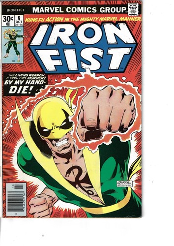 Iron Fist 8 Crime Lord Of NY Fine- 1976 Glossy Classic Cover