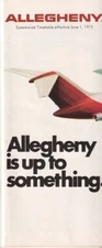 Allegheny Airlines timetable 1975/06/01 NEW LIVERY