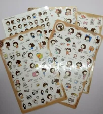 Sticker, Hello Day, PVC, Cartoon Sticker, Diary Sticker, Scrapbook, Decoration, 