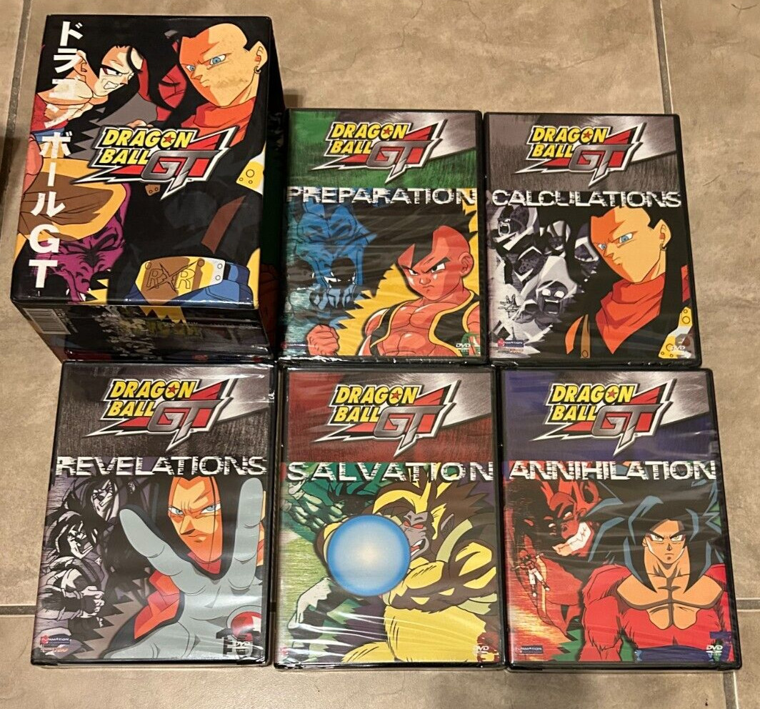 DBZ Dragon Ball Z GT Box Set 6-10 5 DVD Box Set w/ slip cover NEW 
