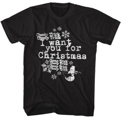 Cheap Trick I Want You For Christmas Men's T Shirt Rock Concert