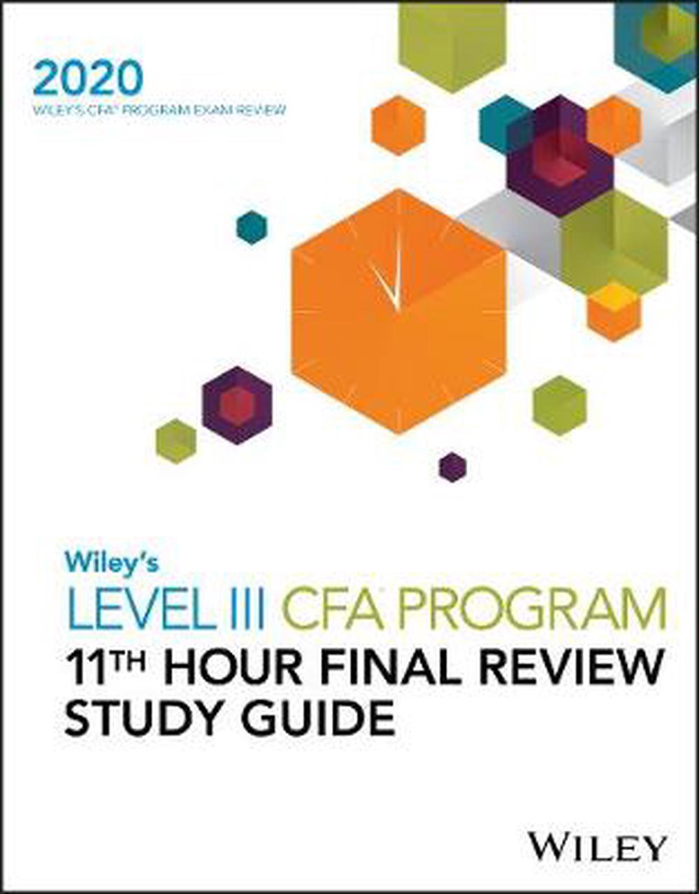 Wiley's Level Iii Cfa Program 11th Hour Final Review Study Guide 2020 by Wiley (-image