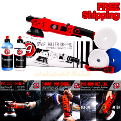 #ad Adam#x27;s Polishes SK Pro 15mm Car Polisher Kit 7 Item Professional Buffer Polishe $384.99