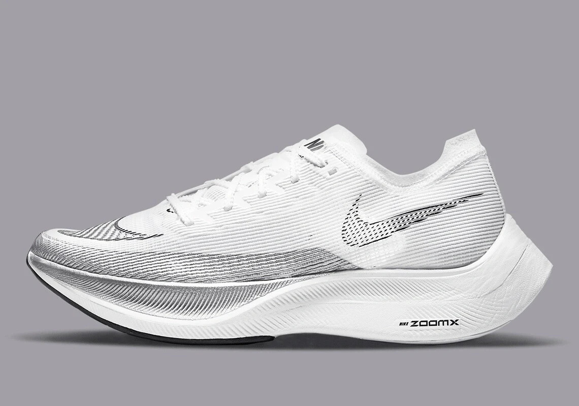NIKE ZOOMX VAPORFLY NEXT% CU4111 100 WHITE SILVER MEN'S SIZE