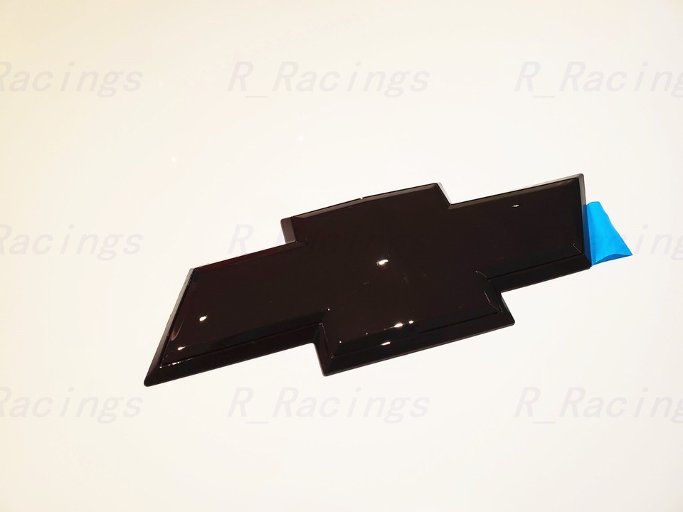 Emblema Portón Trasero Chevrolet Silverado Sierra Avalanche 2007-13, Negro Brillante