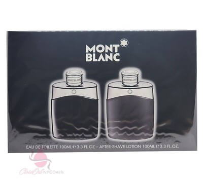Mont Blanc Legend Cologne 2 PC Gift Set Men-3.3 oz EDT Spray+3.3 oz A/S/Lotion