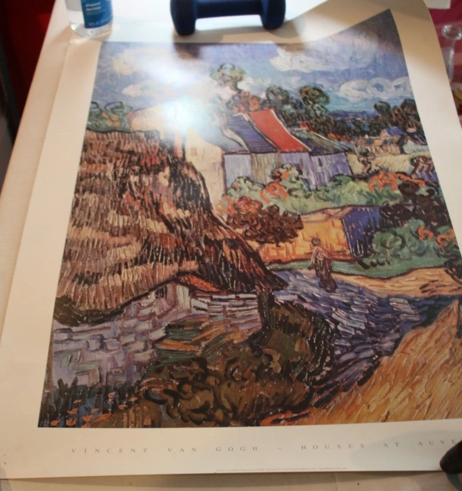 Houses at Auvers 1890 Vincent Van Gogh Art Print Poster 28 x 22 ready to frame - Image 2 of 4