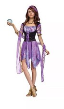 Fantasy Gypsy Magic Fortune Teller Costume Women's Adult Size S/M- M/L Halloween