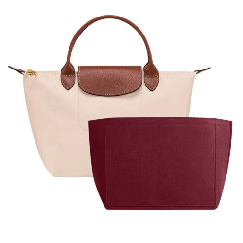 Felt Liner Insert Bag for Longchamp Handbag Makeup Travel Purse Organizer - Picture 18 of 18