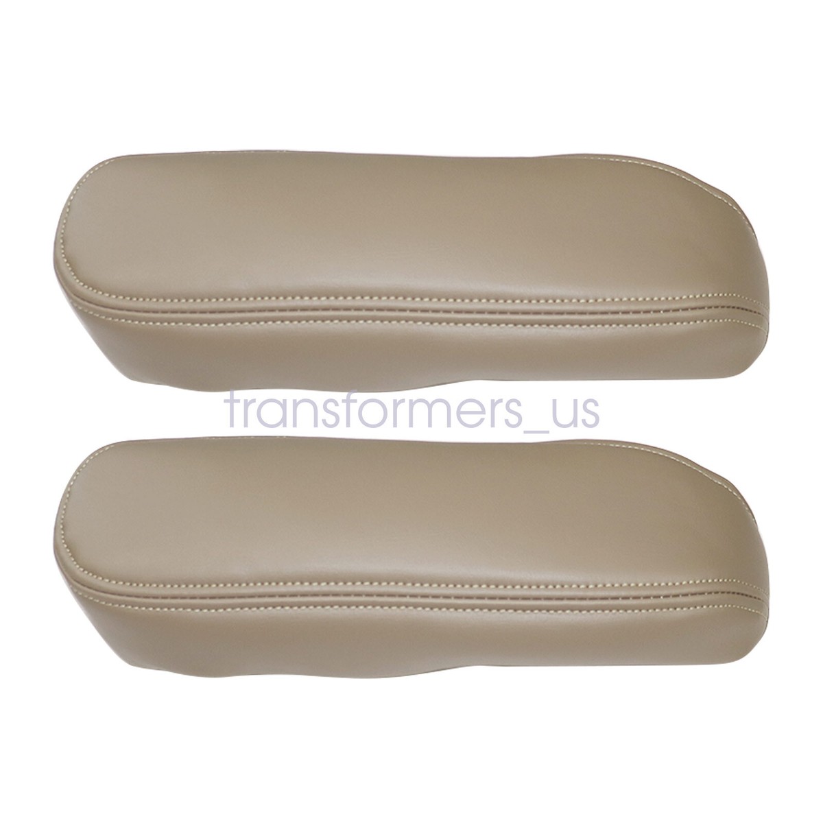 2x Leather Armrest Covers For Ford F250 F350 Excursion Lariat 2003-2007 – Medium Parchment Tan