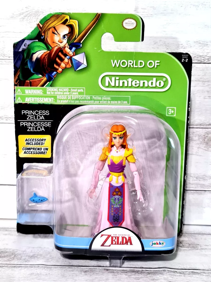 World of Nintendo Princess Zelda W/ Ocarina 4” Action Figure Legend of  Zelda NEW