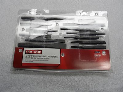Craftsman Center Pin Punch Chisel Alignment Tool Set USA, 12 pcs - Part # 43115