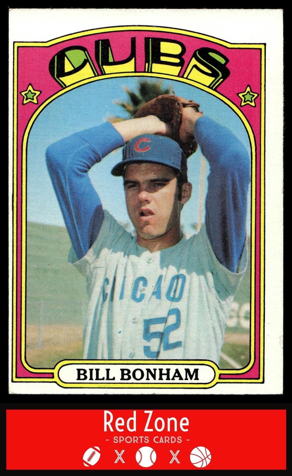 1972 Topps - #29a Bill Bonham EX